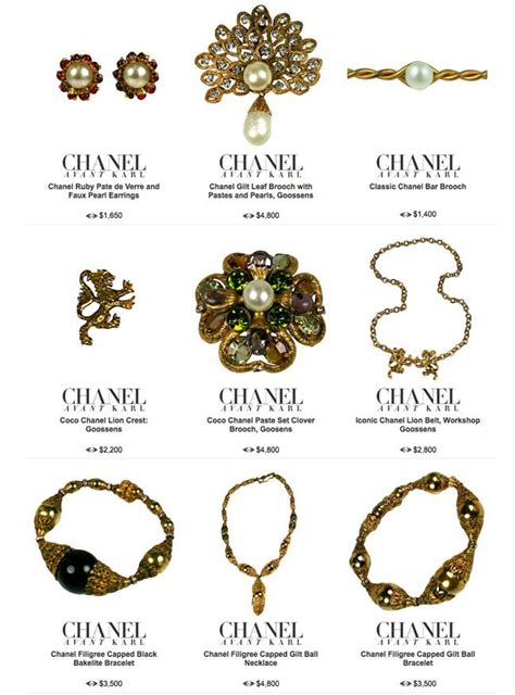 vintage coco chanel costume jewelry.